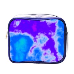 Purple And Blue Clouds Mini Toiletries Bags by TRENDYcouture