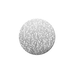 Grey Ombre Feather Pattern, White, Golf Ball Marker by Zandiepants