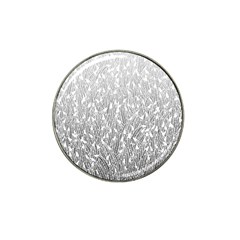 Grey Ombre Feather Pattern, White, Hat Clip Ball Marker (4 Pack) by Zandiepants