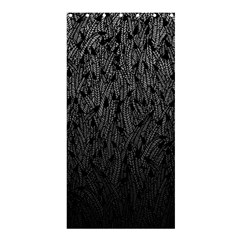 Grey Ombre Feather Pattern, Black, Shower Curtain 36  X 72  (stall) by Zandiepants