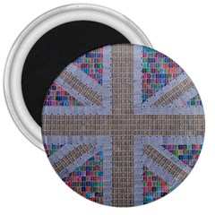 Multicoloured Union Jack 3  Magnets by cocksoupart