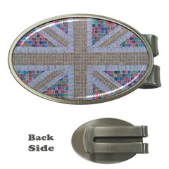 Multicoloured Union Jack Money Clips (oval)  by cocksoupart