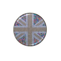 Multicoloured Union Jack Hat Clip Ball Marker (4 Pack) by cocksoupart