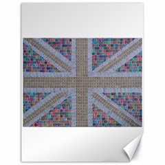 Multicoloured Union Jack Canvas 18  X 24   by cocksoupart