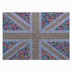 Multicoloured Union Jack Large Glasses Cloth (2-side) by cocksoupart