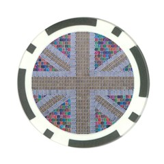 Multicoloured Union Jack Poker Chip Card Guards (10 Pack)  by cocksoupart