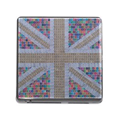 Multicoloured Union Jack Memory Card Reader (square) by cocksoupart