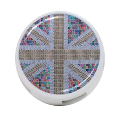 Multicoloured Union Jack 4-port Usb Hub (one Side) by cocksoupart