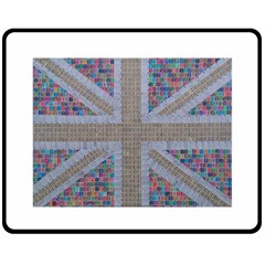 Multicoloured Union Jack Fleece Blanket (medium) 