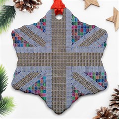 Multicoloured Union Jack Ornament (snowflake) 