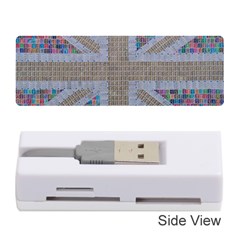 Multicoloured Union Jack Memory Card Reader (stick)  by cocksoupart