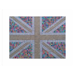 Multicoloured Union Jack Double Sided Flano Blanket (medium)  by cocksoupart