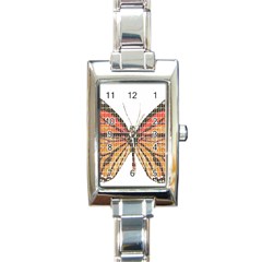 Butterfly Rectangle Italian Charm Watch by cocksoupart