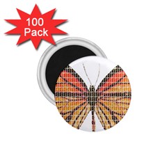 Butterfly 1 75  Magnets (100 Pack) 