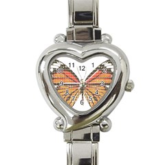 Butterfly Heart Italian Charm Watch by cocksoupart