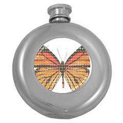 Butterfly Round Hip Flask (5 Oz) by cocksoupart