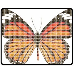 Butterfly Double Sided Fleece Blanket (medium) 