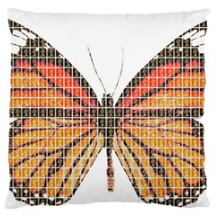 Butterfly Large Flano Cushion Case (two Sides)