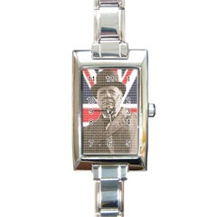 Churchill 1 Rectangle Italian Charm Watch by cocksoupart