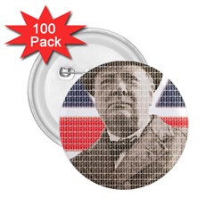 Churchill 1 2 25  Buttons (100 Pack) 