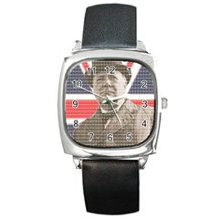 Churchill 1 Square Metal Watch by cocksoupart