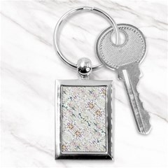 Oriental Floral Ornate Key Chains (rectangle)  by dflcprints