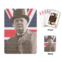 Churchill 1 Playing Card by cocksoupart