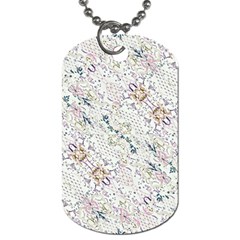 Oriental Floral Ornate Dog Tag (two Sides) by dflcprints