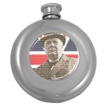 Churchill 1 Round Hip Flask (5 oz) Front