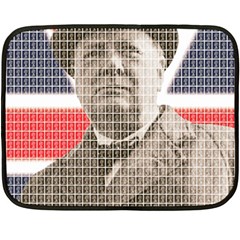 Churchill 1 Double Sided Fleece Blanket (mini)  by cocksoupart