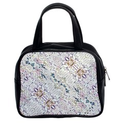 Oriental Floral Ornate Classic Handbags (2 Sides) by dflcprints