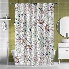 Oriental Floral Ornate Shower Curtain 48  X 72  (small) 