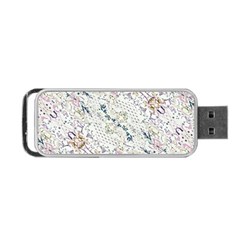 Oriental Floral Ornate Portable Usb Flash (two Sides)