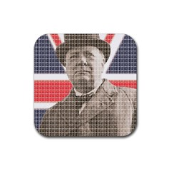 Winston Churchill Rubber Coaster (square) 