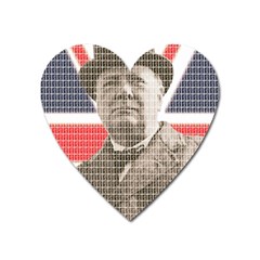 Winston Churchill Heart Magnet