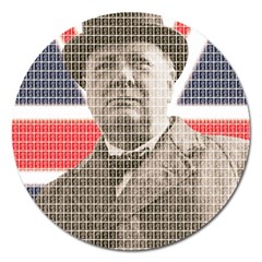 Winston Churchill Magnet 5  (round) by cocksoupart