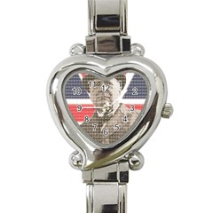 Winston Churchill Heart Italian Charm Watch by cocksoupart