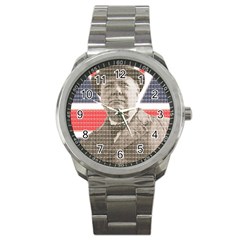 Winston Churchill Sport Metal Watch by cocksoupart