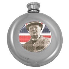 Winston Churchill Round Hip Flask (5 Oz) by cocksoupart