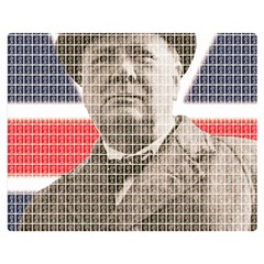 Winston Churchill Double Sided Flano Blanket (medium)  by cocksoupart