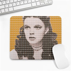 Over The Rainbow - Yellow Large Mousepads by cocksoupart