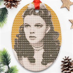 Over The Rainbow - Yellow Oval Ornament (two Sides)