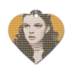 Over The Rainbow - Yellow Dog Tag Heart (one Side) by cocksoupart