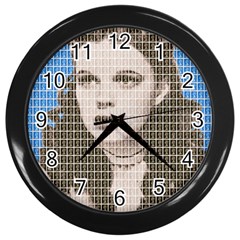 Over The Rainbow - Blue Wall Clocks (Black)