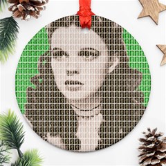 Over The Rainbow - Green Ornament (round)  by cocksoupart