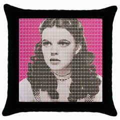 Over The Rainbow - Pink Throw Pillow Case (black)