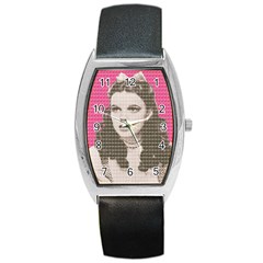 Over The Rainbow - Pink Barrel Style Metal Watch by cocksoupart