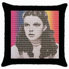 Over The Rainbow Throw Pillow Case (black)