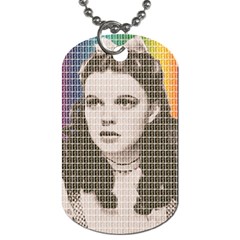 Over The Rainbow Dog Tag (one Side) by cocksoupart