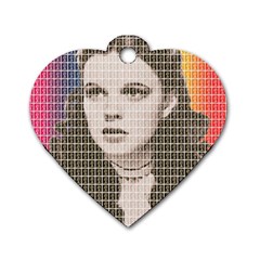 Over The Rainbow Dog Tag Heart (one Side) by cocksoupart